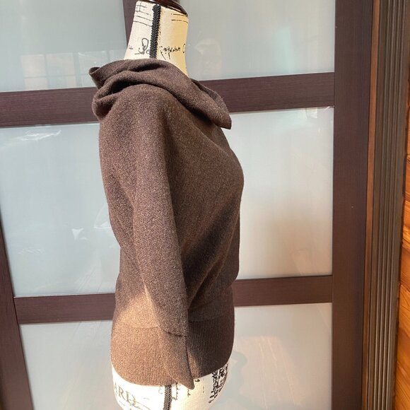 Anthropologie Moth Asymmetrical Drapey Sweater - Size S - Picture 3 of 7